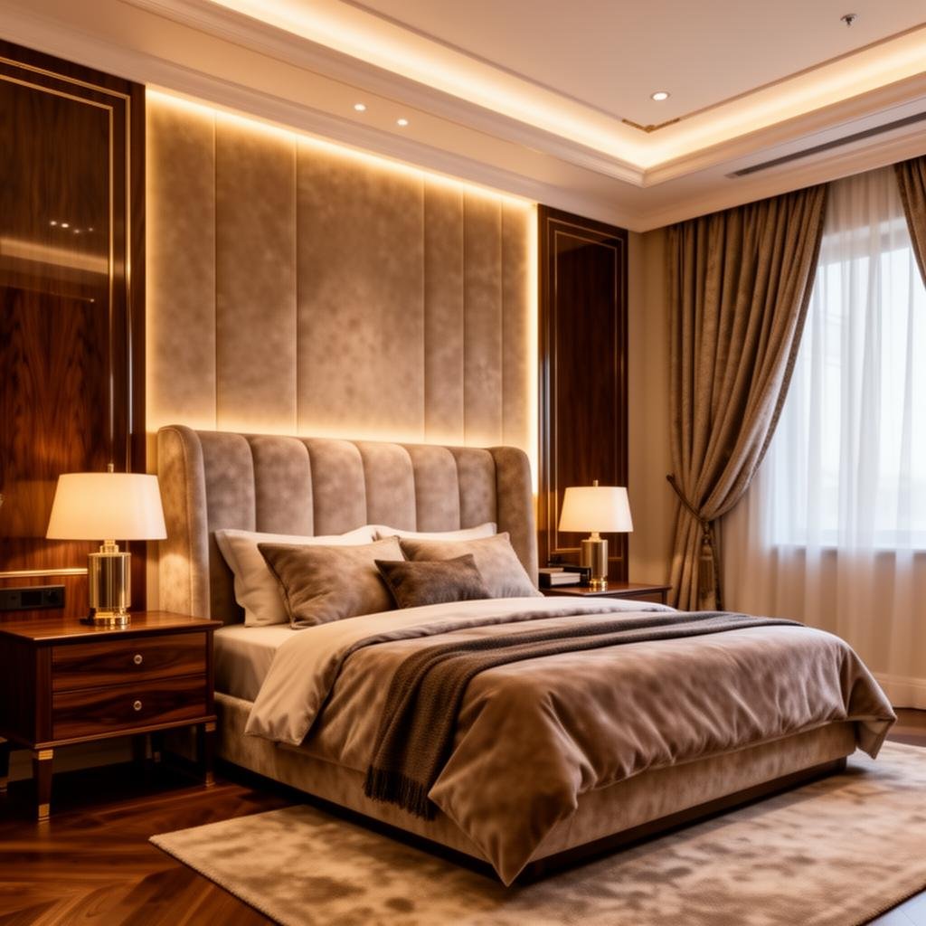 Elegant bedroom interior